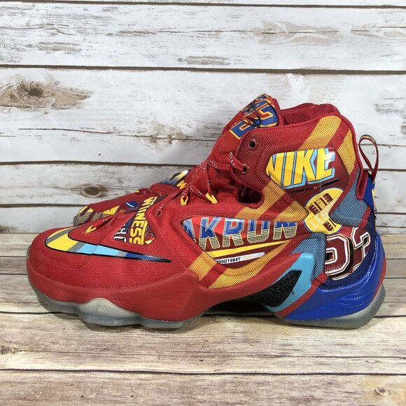 Nike LeBron James 13 EYBL Promo Shoes Mens Size 10 843801-696 Basketball Red - Picture 3 of 11